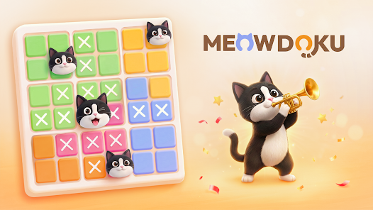 Meowdoku! ゲーム画面